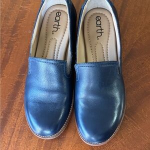 Earth Navy Slip-On Shoes